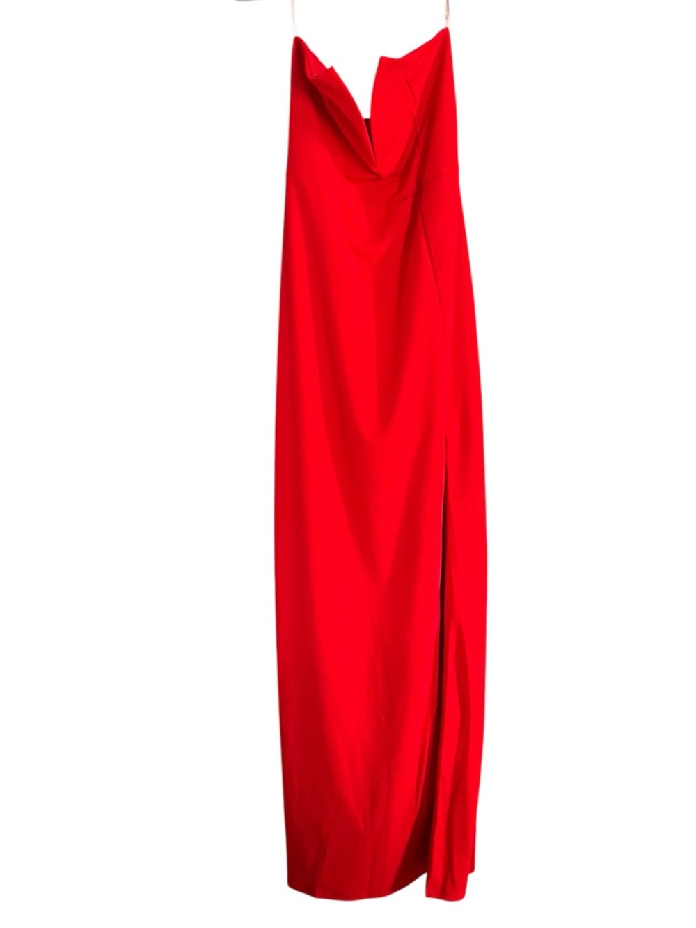 Lulus Women’s Dedicated to Glamour Red Strapless Maxi Dress size Large - Picture 2 of 7